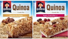 Quaker Quinoa Fruit and Chocolate Nut Bar Recall