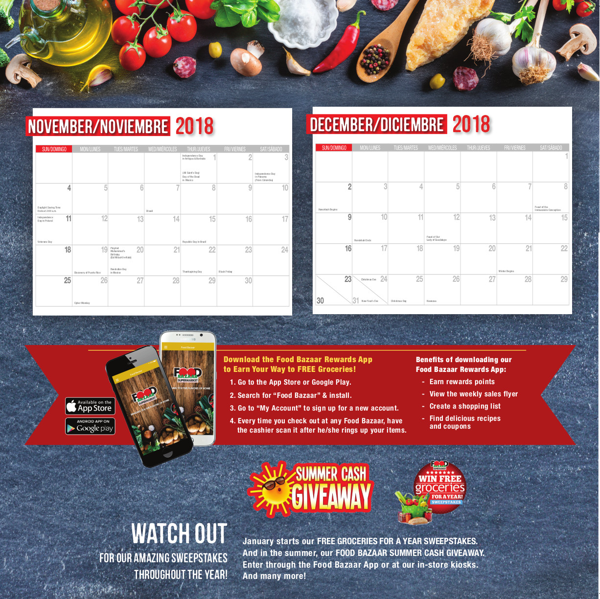 FooDBazaar_calendar_page2 | Food Bazaar Supermarket