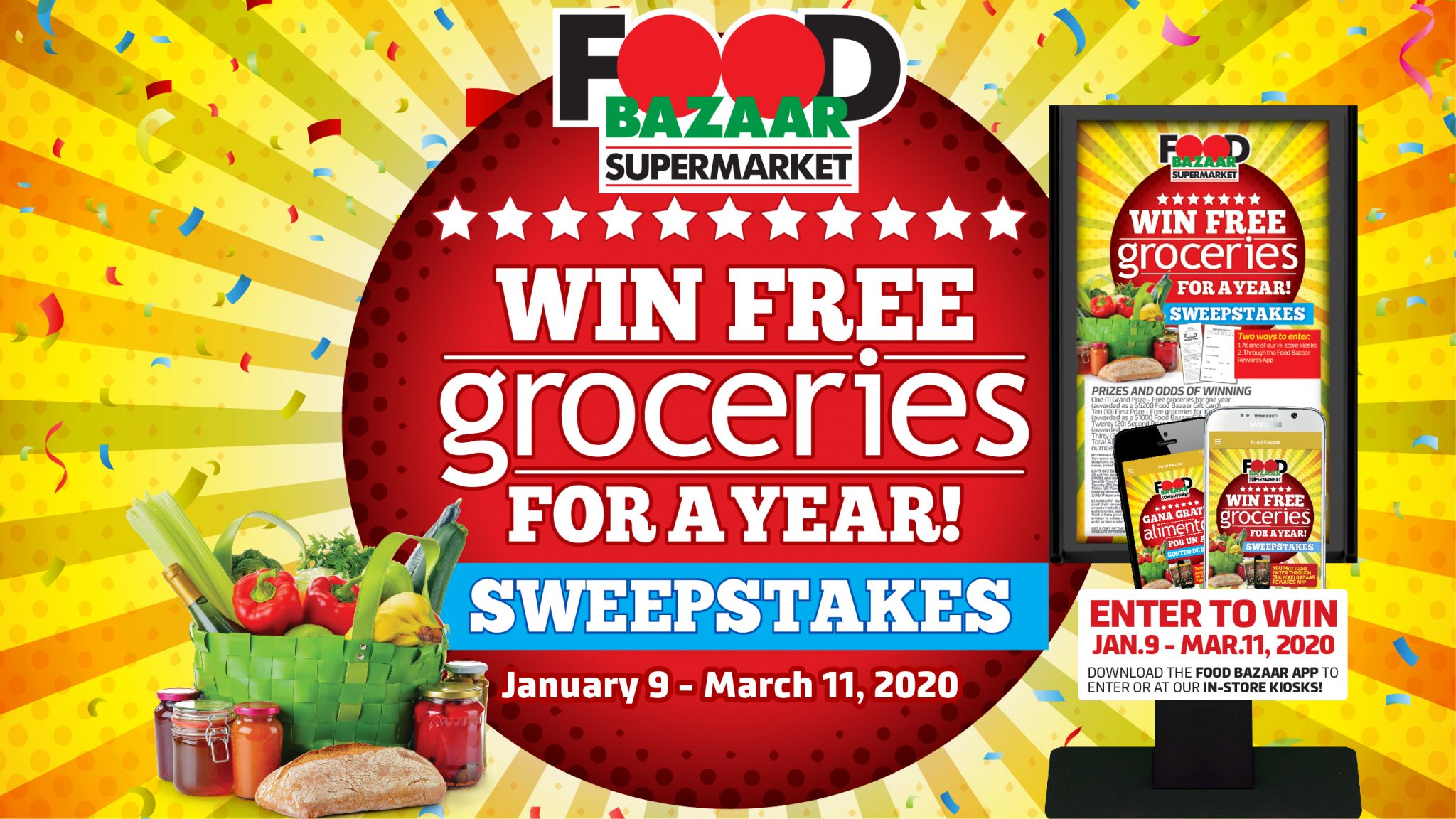 Grocery Giveaway Food Bazaar Supermarket