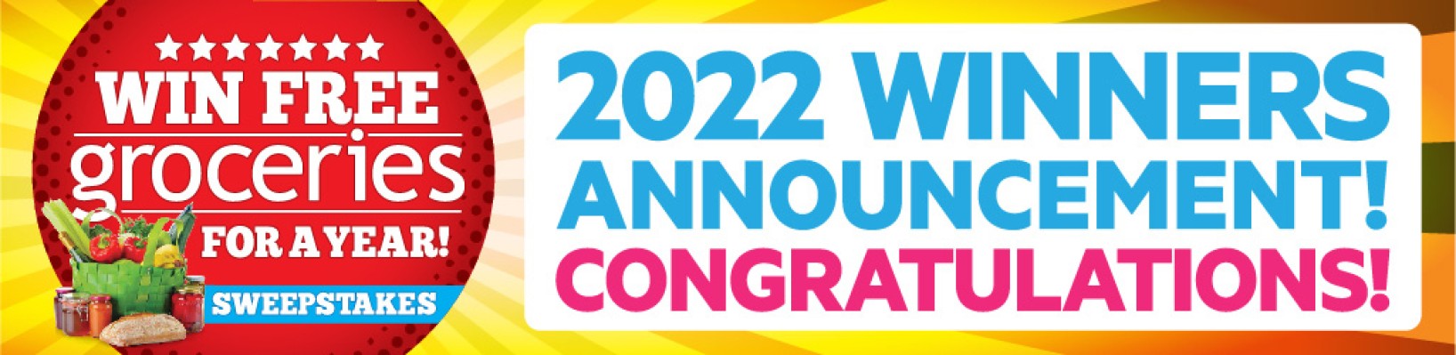 Win Free Groceries for a Year - 2022 Winner Announcement!