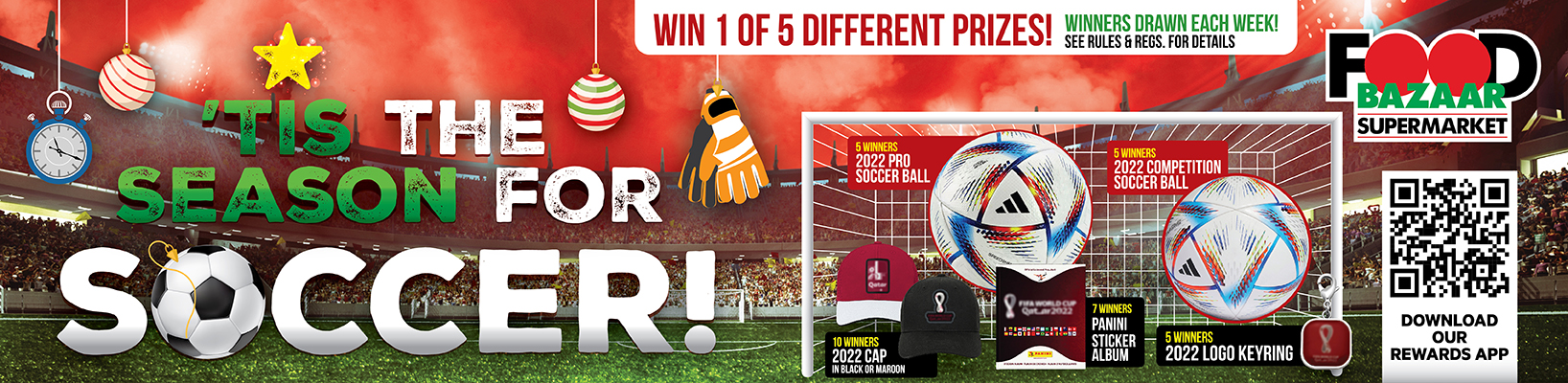 'Tis the season for Soccer! Win 1 of 5 prizes!