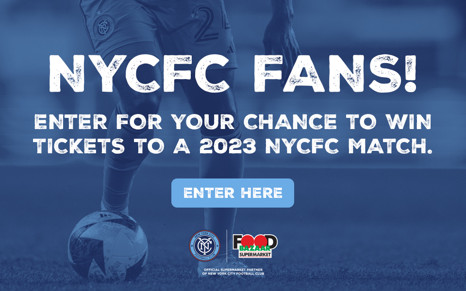 NYCFC FANS! - Enter for your chance to win tickets to a 2023 NYCFC match.