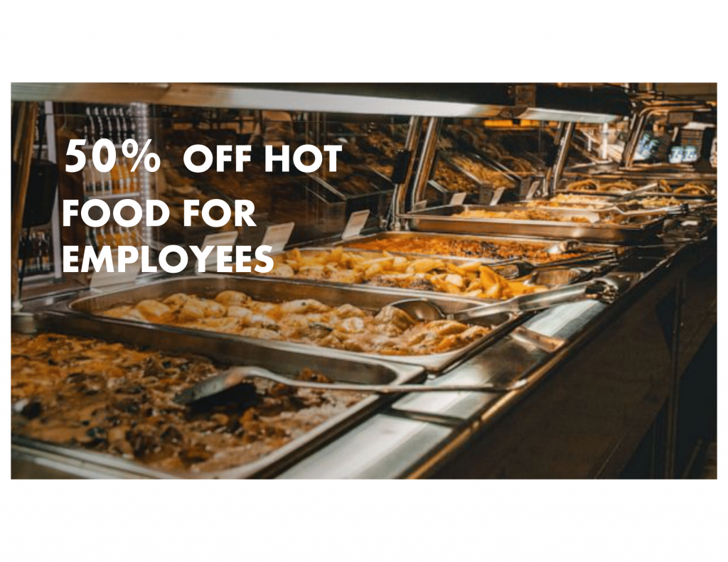 50% Off Hot Food for Employees