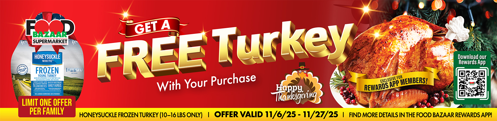 Free Turkey with Your Purchase