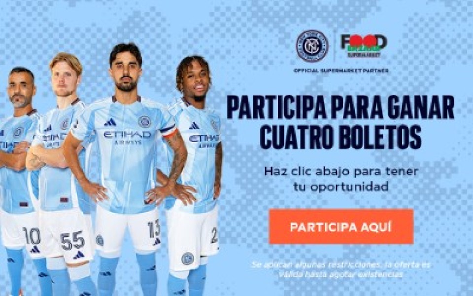 Participa para ganar cuatro boletos - NYC Football Club