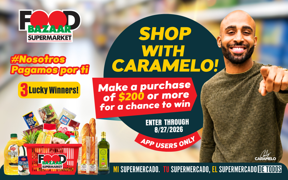 Shop with Caramelo! Make a purchase of $200 or more for a chance to win.